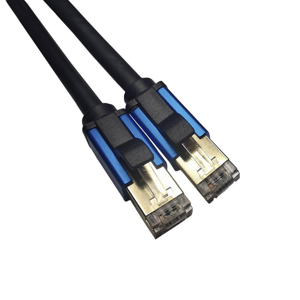 PATCH CORD 50 MTS CAT7 NEGRO-AZUL COBRE DINON