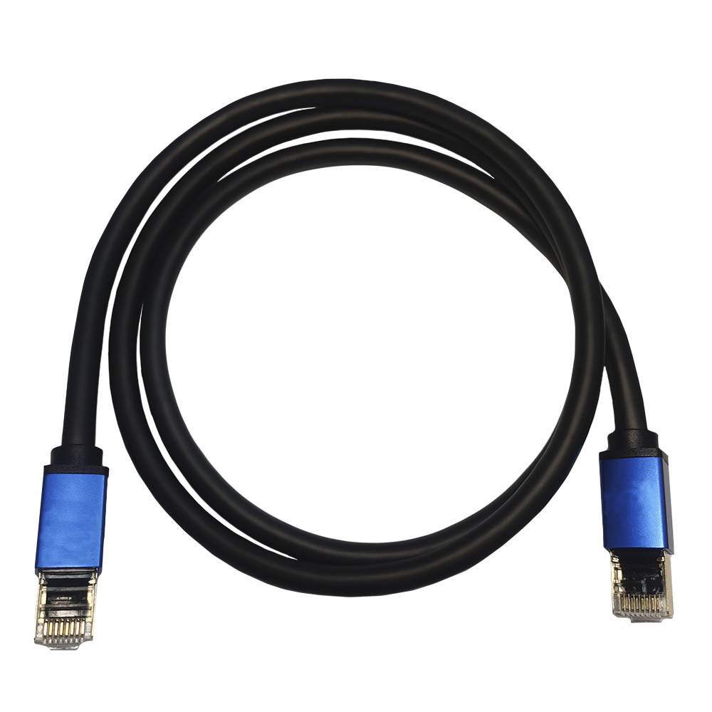 PATCH CORD 50 MTS CAT7 NEGRO-AZUL COBRE DINON
