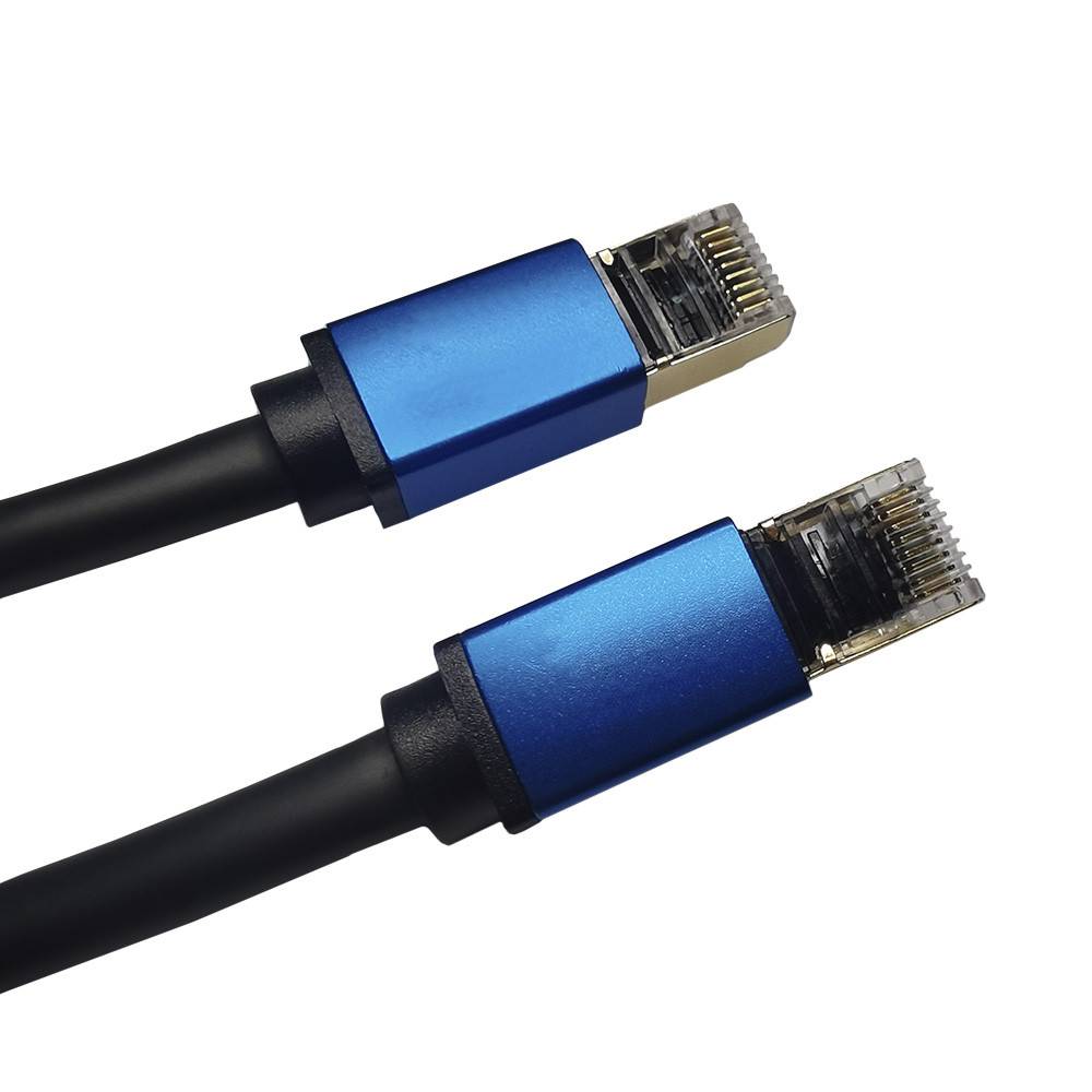 PATCH CORD 50 MTS CAT7 NEGRO-AZUL COBRE DINON