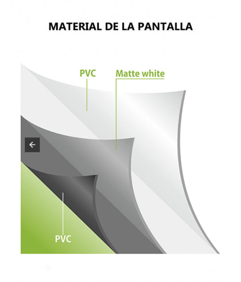 Telon Mural 2,00 x 2,00 Metros con SLR* (112" Diagonal) 1:1
